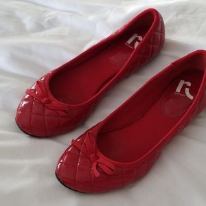 Red ballet flats